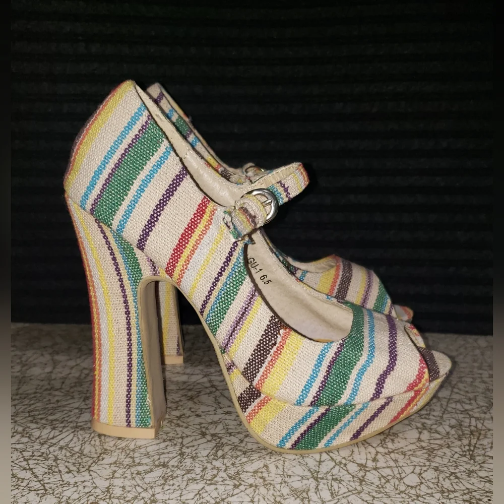 Platform High Heels Design by Jacobies Size 6.5